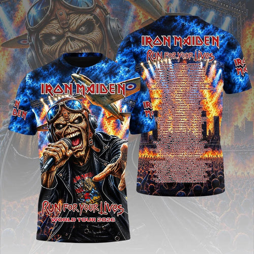 Iron Maiden 2026 World Tour 3D Apparel – HOATT26901