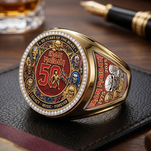 Iron Maiden 3D Engraved Ring – TMTHU7191