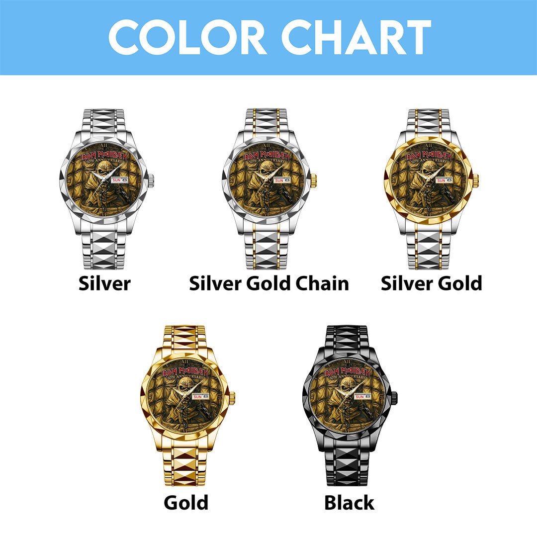Iron Maiden Alloy Luxury Quartz Watch – GNE NEW538
