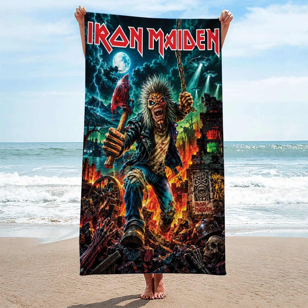 Iron Maiden Rectangle Beach Towel – TANTN25989