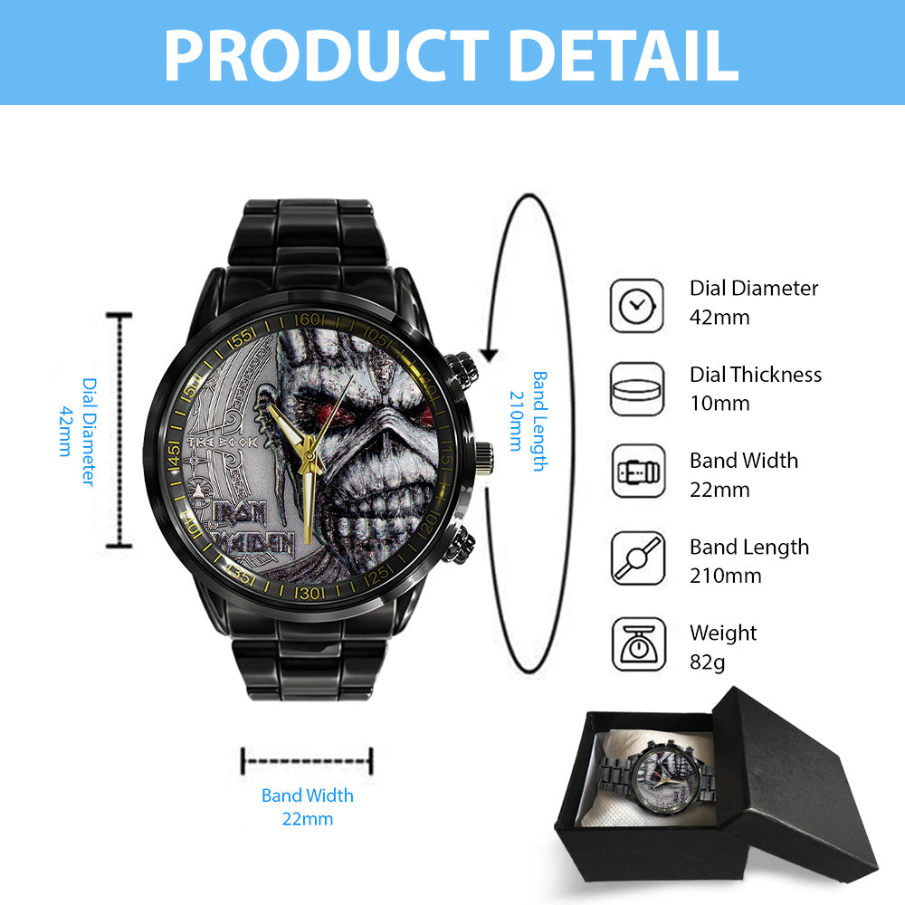 Iron Maiden Black Stainless Steel Watch – TANTN16213