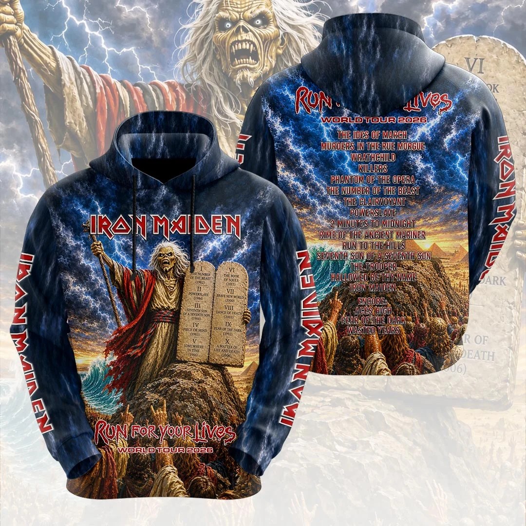 Iron Maiden 2026 World Tour 3D Apparel – HOATT21420