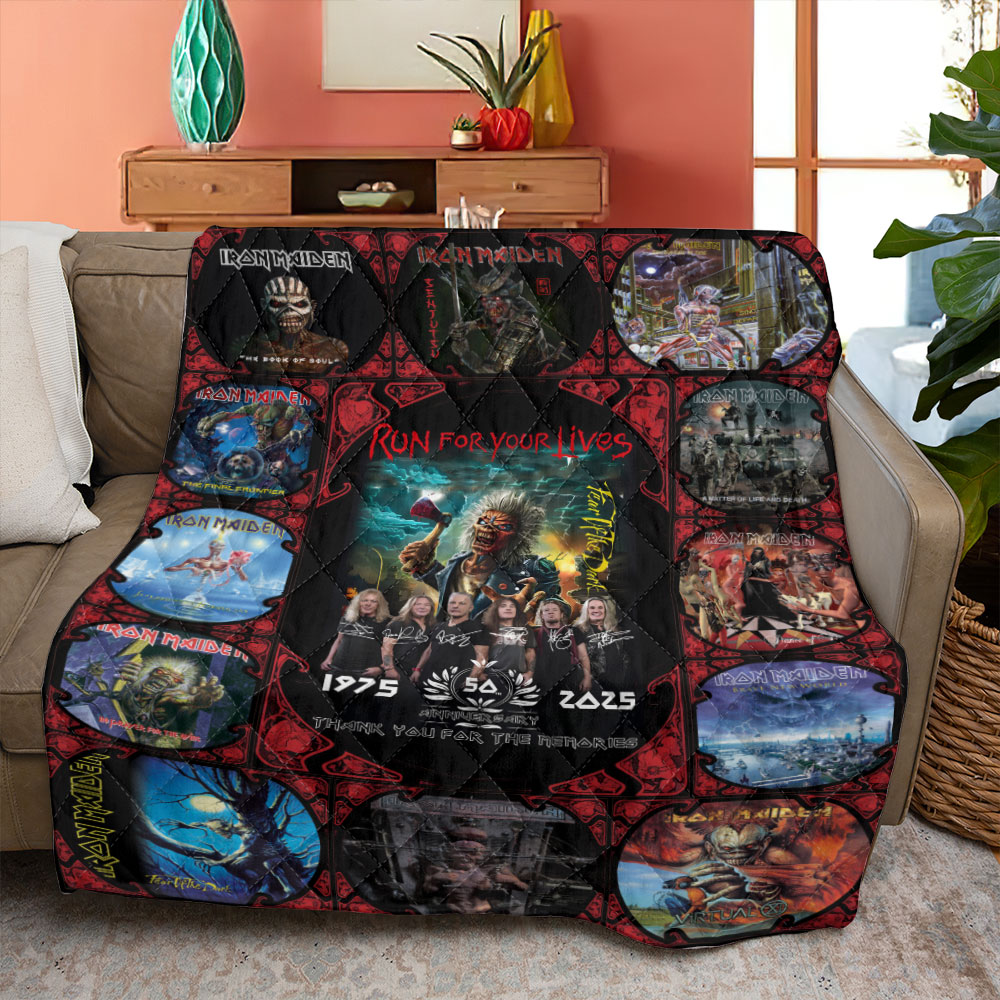 Iron Maiden Quilt Blanket – HOATT 10005