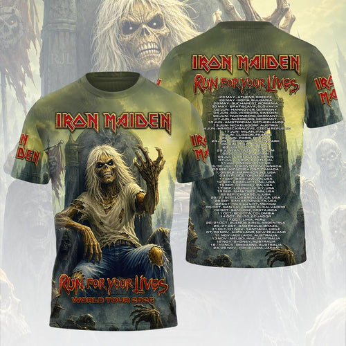 Iron Maiden 2026 World Tour 3D Apparel – HOATT19199