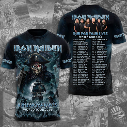 Iron Maiden 2026 World Tour 3D Apparel – TMTHU7898