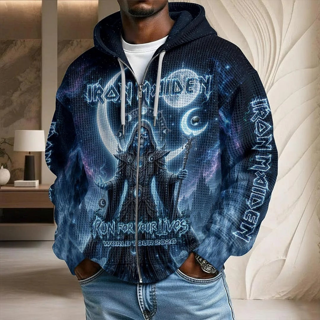 Iron Maiden 2026 World Tour 3D Unisex Waffle Hoodie – HOATT20991