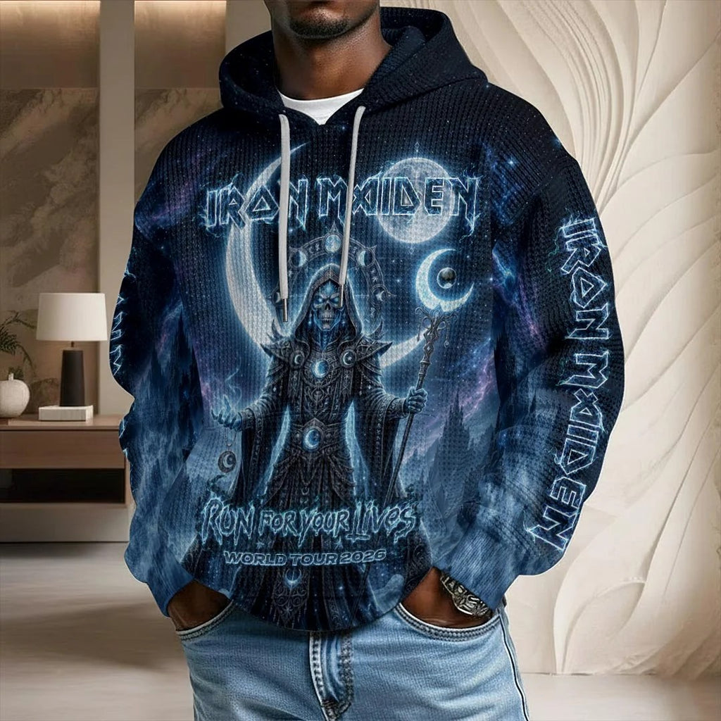 Iron Maiden 2026 World Tour 3D Unisex Waffle Hoodie – HOATT20980