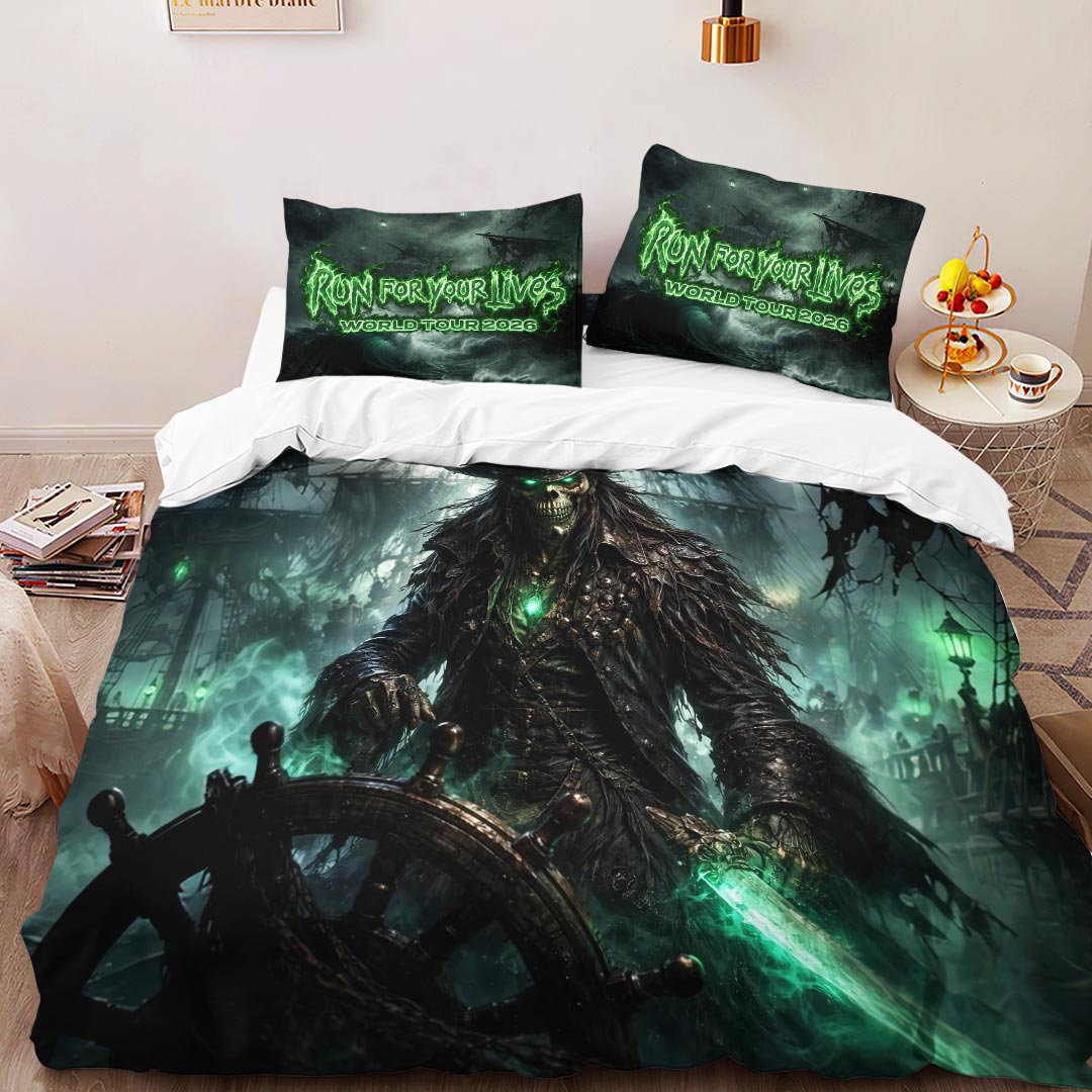 Iron Maiden 2026 World Tour 3-Piece Duvet Bedding Set – HOATT19294