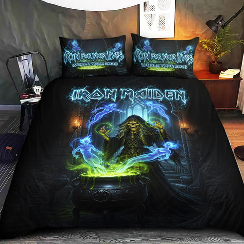Iron Maiden 2026 World Tour 3-Piece Duvet Bedding Set – HOATT19301
