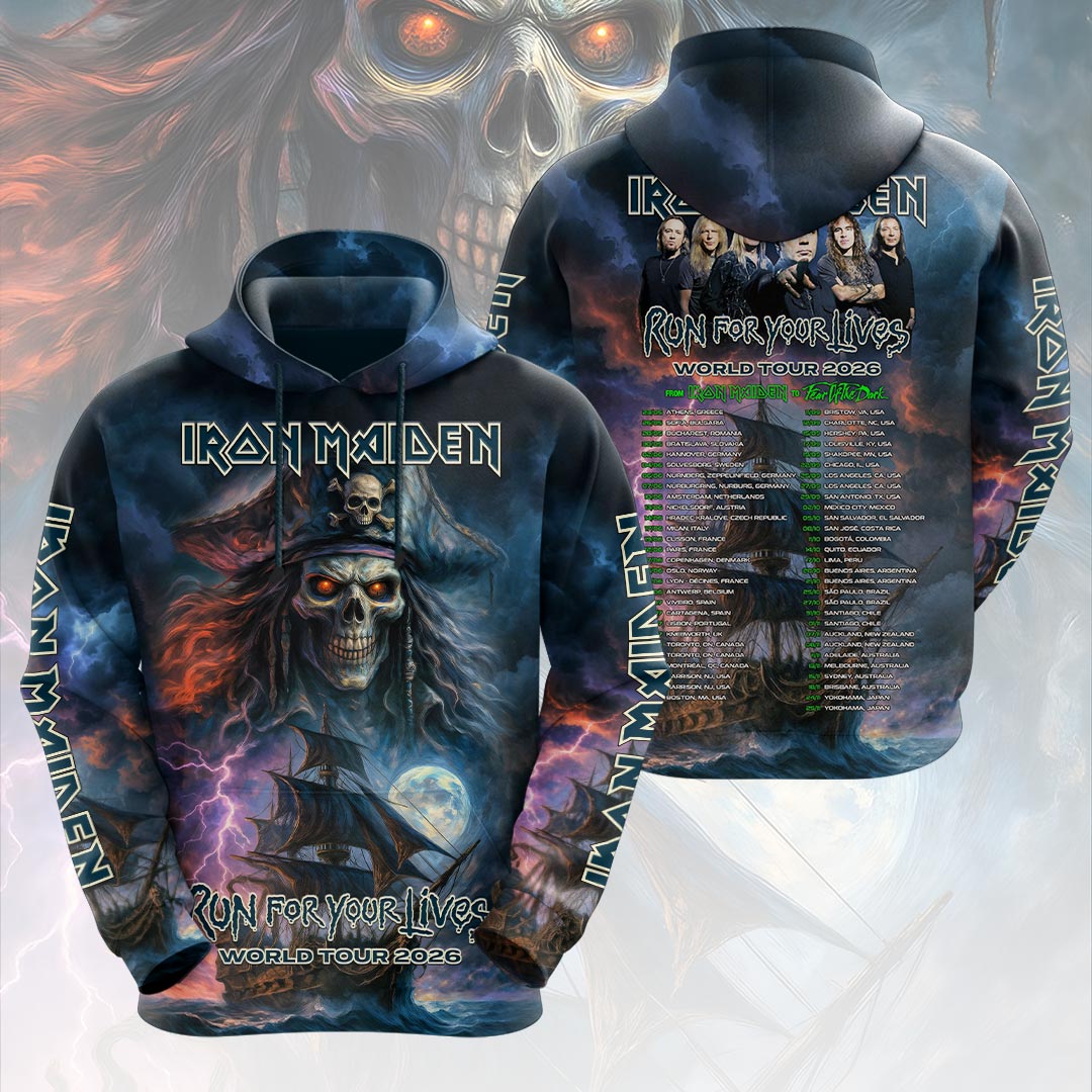 Iron Maiden 2026 World Tour 3D Apparel – HOATT19323
