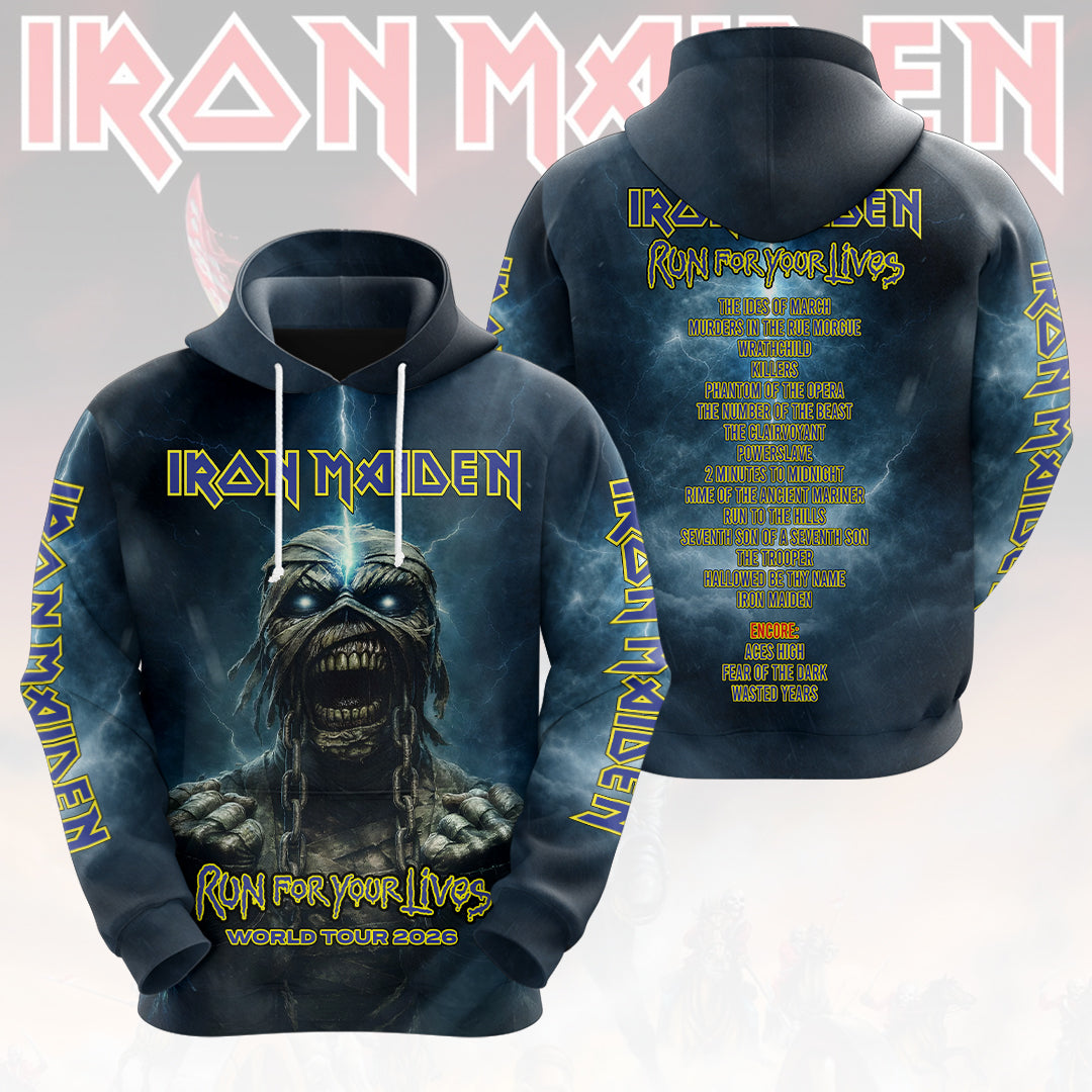 Iron Maiden 2026 World Tour 3D Apparel – HOATT16517