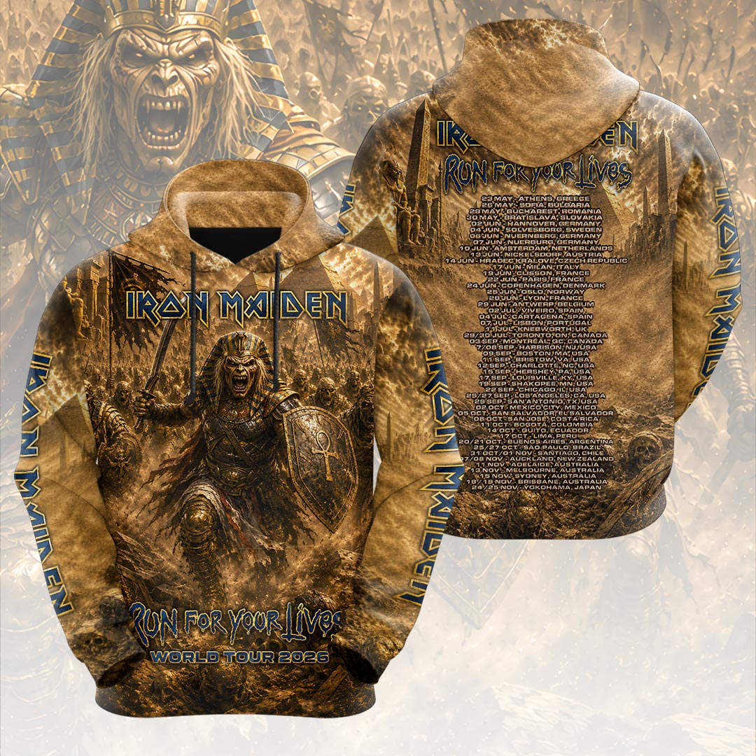 Iron Maiden 2026 World Tour 3D Apparel – HOATT19890