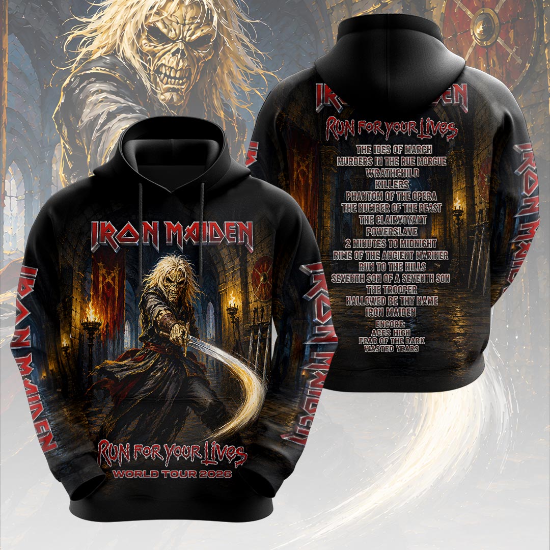 Iron Maiden 2026 World Tour 3D Apparel – HOATT19920