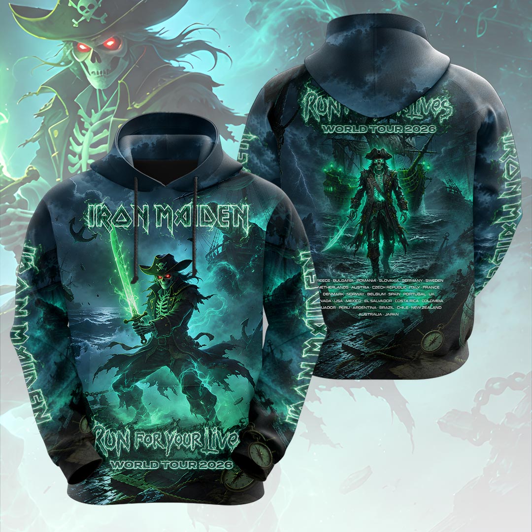 Iron Maiden 2026 World Tour 3D Apparel – HOATT20034