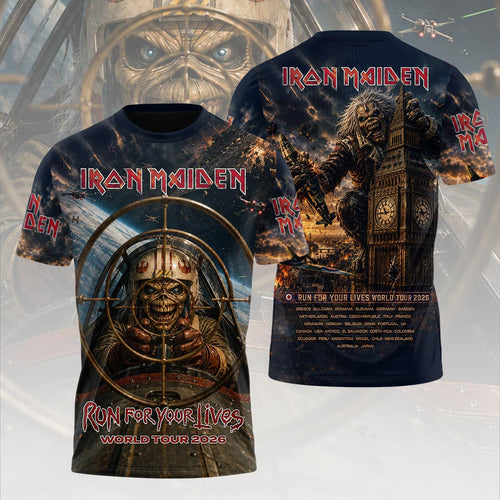 Iron Maiden 2026 World Tour 3D Apparel – HOATT19032
