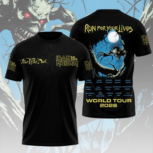 Iron Maiden 2026 World Tour 3D Apparel – HOATT20438