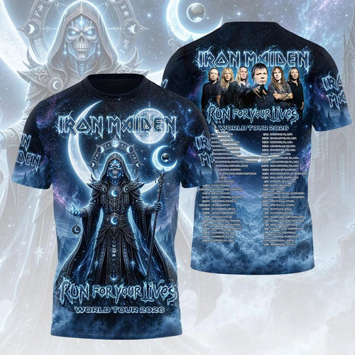 Iron Maiden 2026 World Tour 3D Apparel – HOATT20949