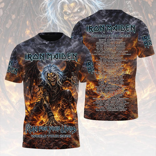 Iron Maiden 2026 World Tour 3D Apparel – HOATT18991