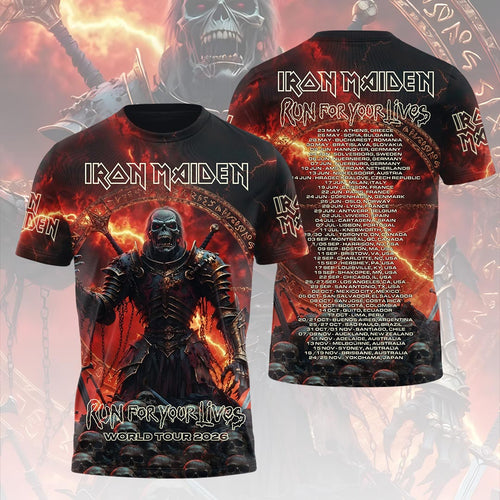 Iron Maiden 2026 World Tour 3D Apparel – HOATT19377