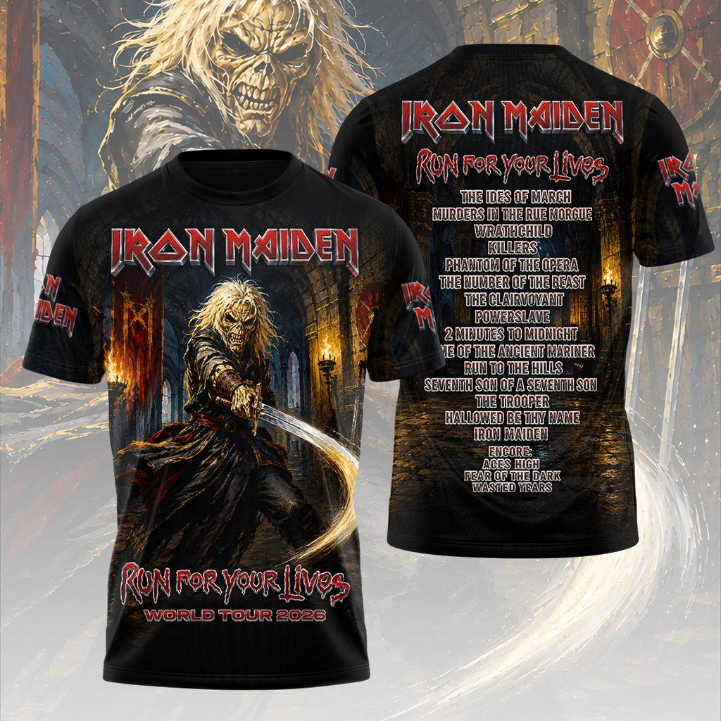 Iron Maiden 2026 World Tour 3D Apparel – HOATT19920