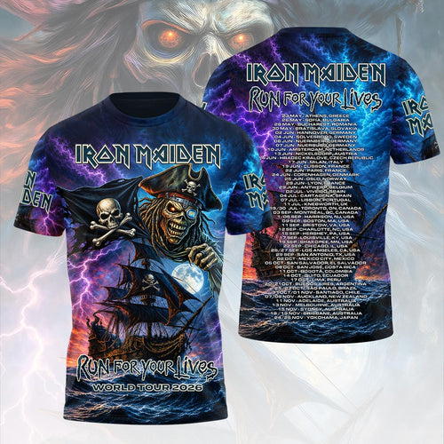 Iron Maiden 2026 World Tour 3D Apparel – HOATT20001