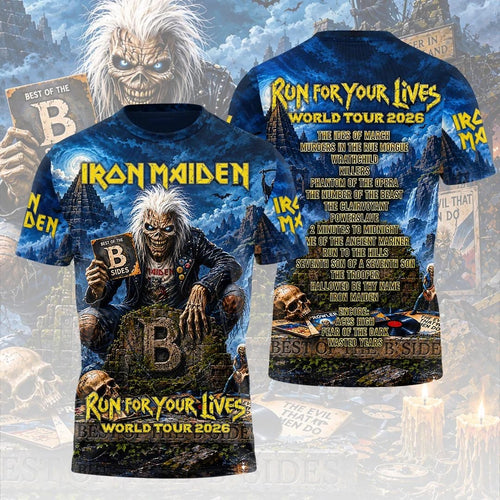 Iron Maiden 2026 World Tour 3D Apparel – HOATT21178