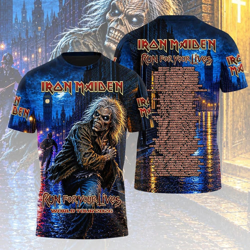 Iron Maiden 2026 World Tour 3D Apparel – HOATT21593