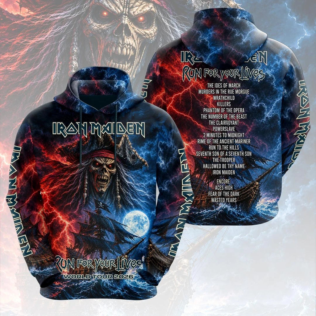 Iron Maiden 2026 World Tour 3D Apparel – HOATT26866