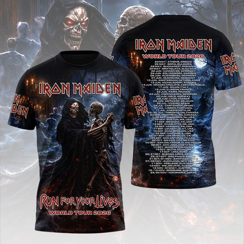 Iron Maiden 2026 World Tour 3D Apparel – HOATT18917