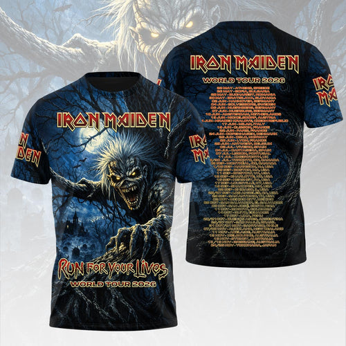 Iron Maiden 2026 World Tour 3D Apparel – HOATT18909