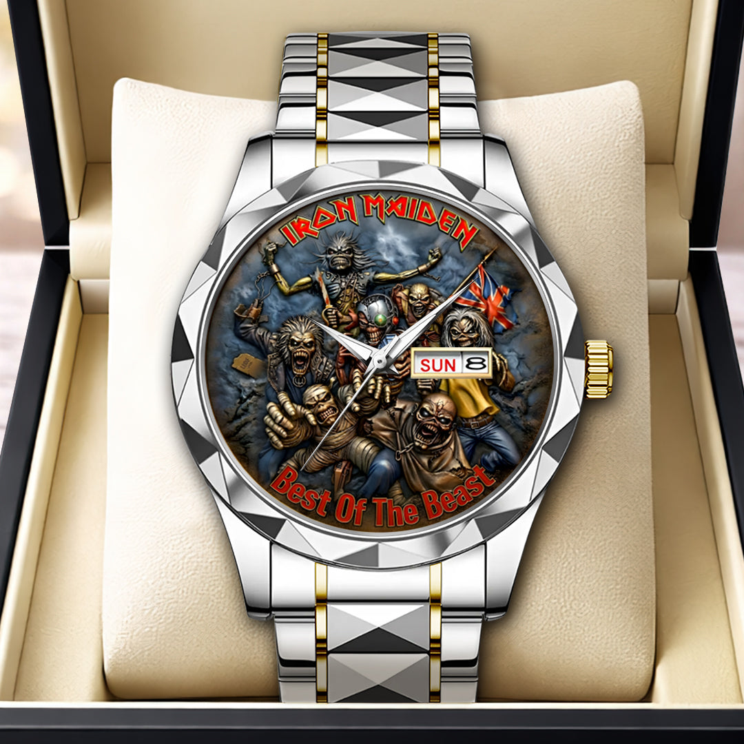 Iron Maiden Alloy Luxury Quartz Watch – HOATT16949