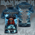 Iron Maiden World Tour 2026 3D Apparel – TMTHU7896