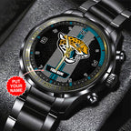 Personalized Jacksonville Jaguars Black Stainless Steel Watch – TANTN16018