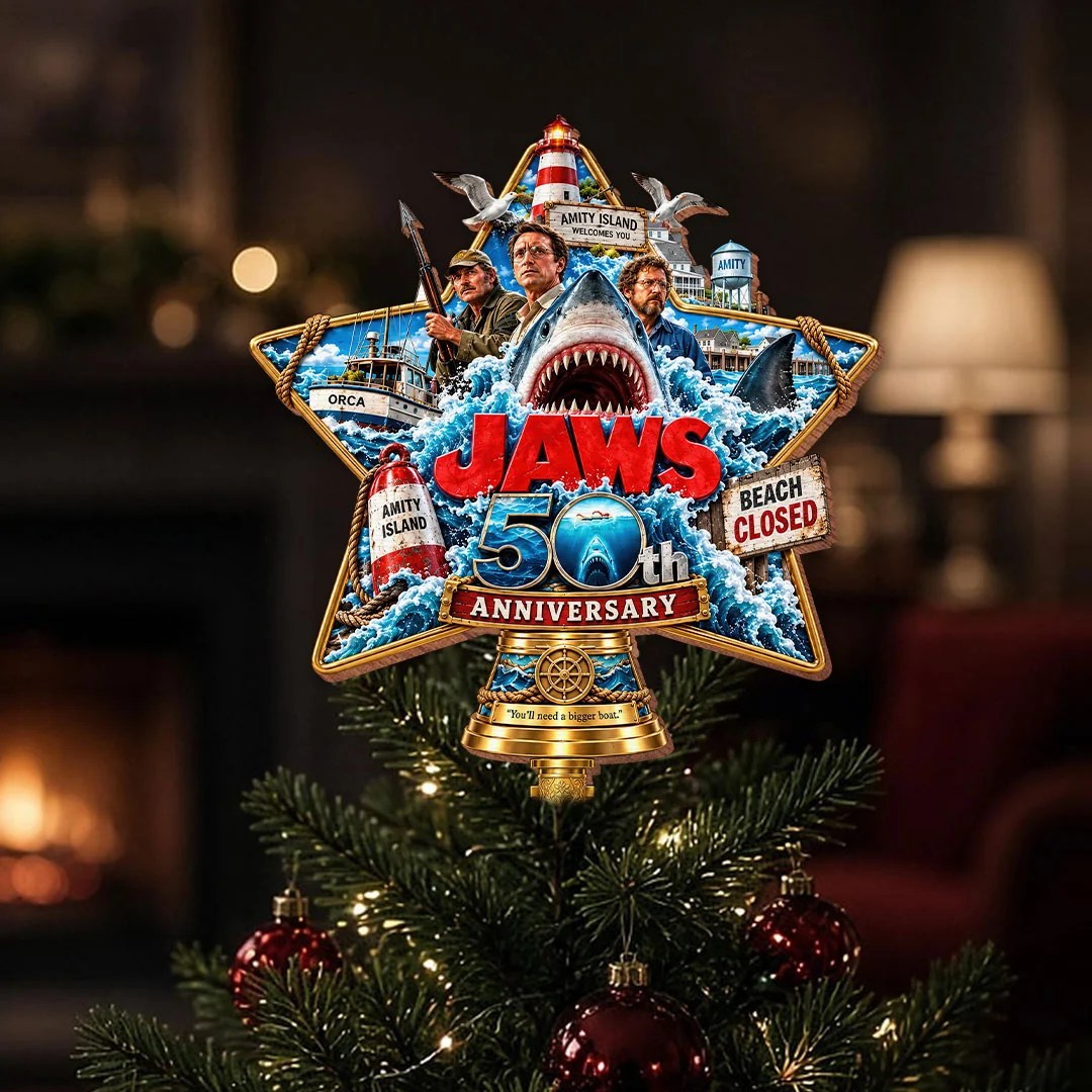 Jaws 50th Anniversary Christmas Tree Topper – HOATT21483