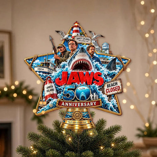 Jaws 50th Anniversary Christmas Tree Topper – HOATT21483