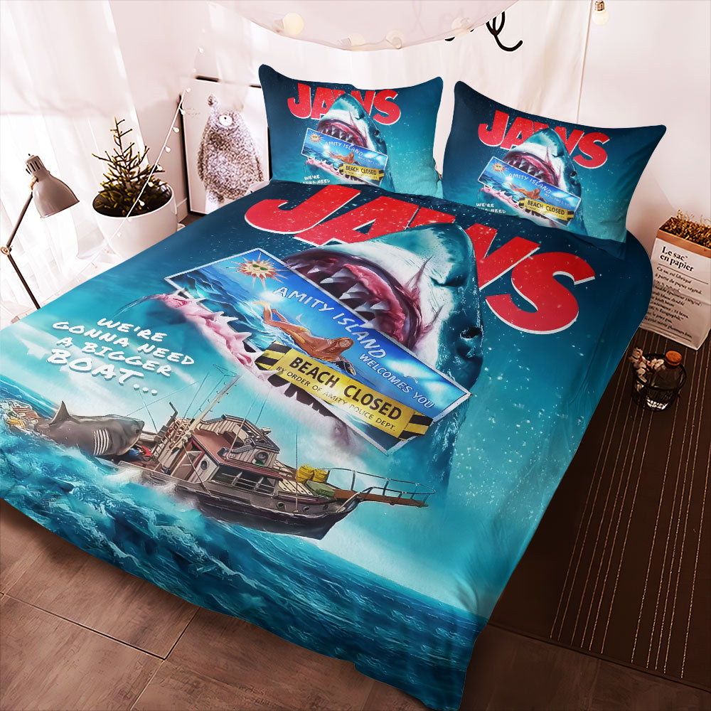 Jaws 3-Piece Duvet Bedding Set – MAITM 11139
