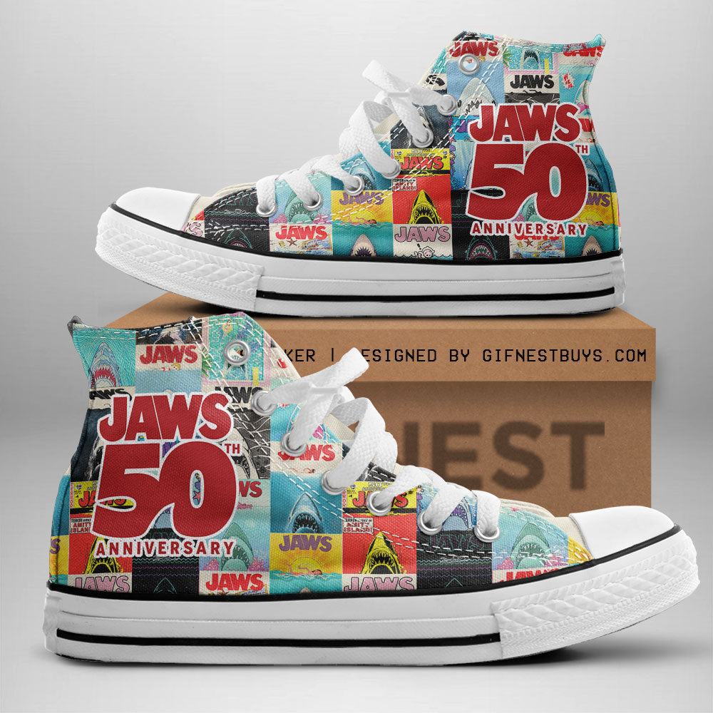 Jaws High Top Canvas Shoes – TANTN 12883