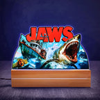 Jaws Led Light with Wooden Base (7 Colors) – MAITM 11578