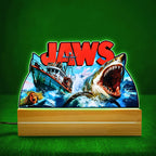 Jaws Led Light with Wooden Base (7 Colors) – MAITM 11578