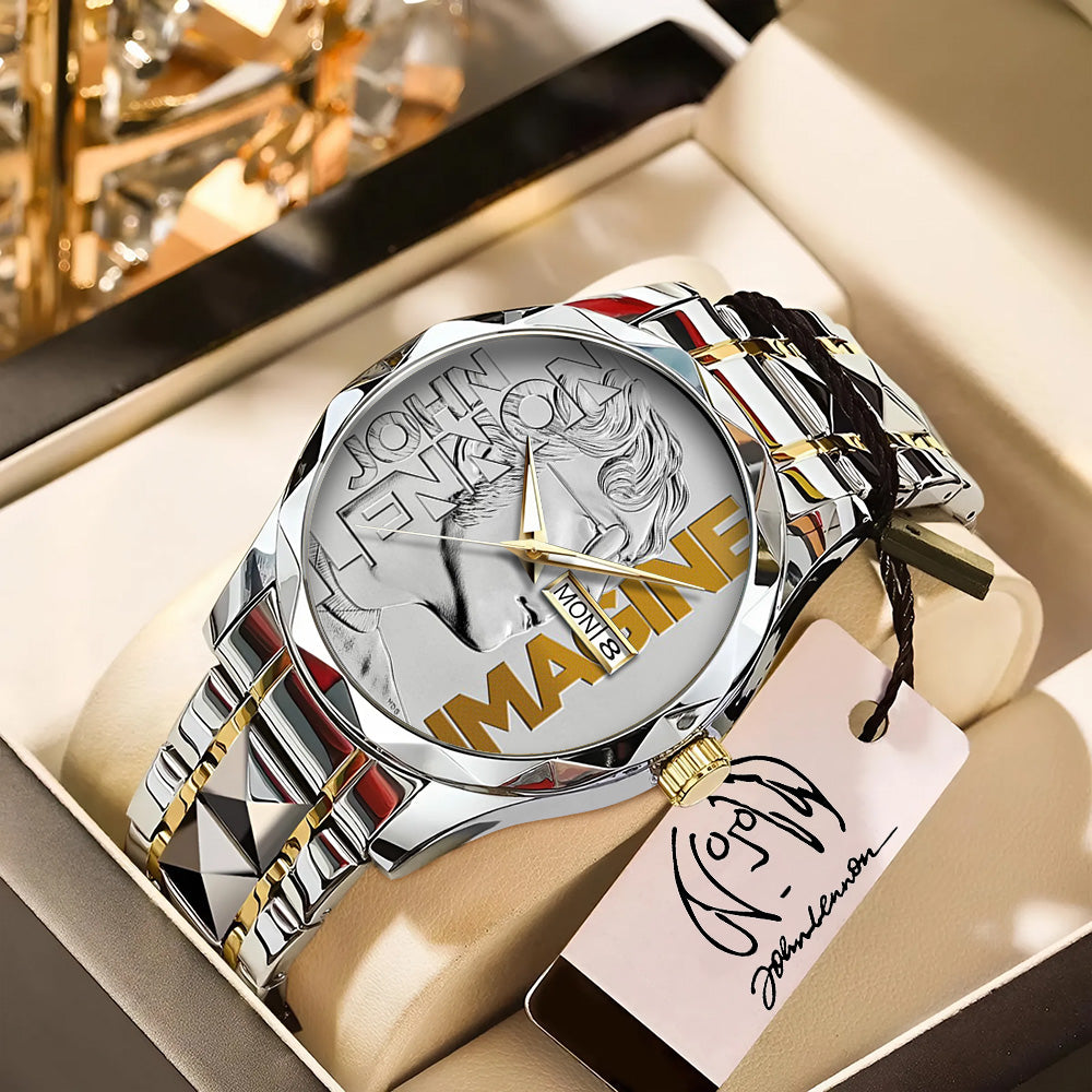 John Lennon Alloy Luxury Quartz Watch – TANTN18767