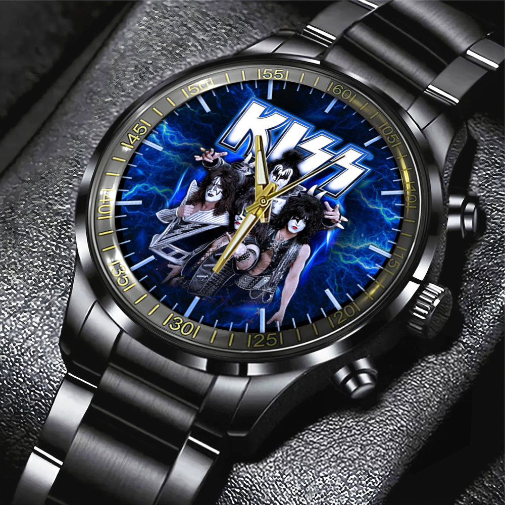 KISS Black Stainless Steel Watch – GNE 658