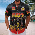 KISS Destroyer 50th Anniversary 2026 Short Sleeve Button-Down Shirt – TMTHU5166