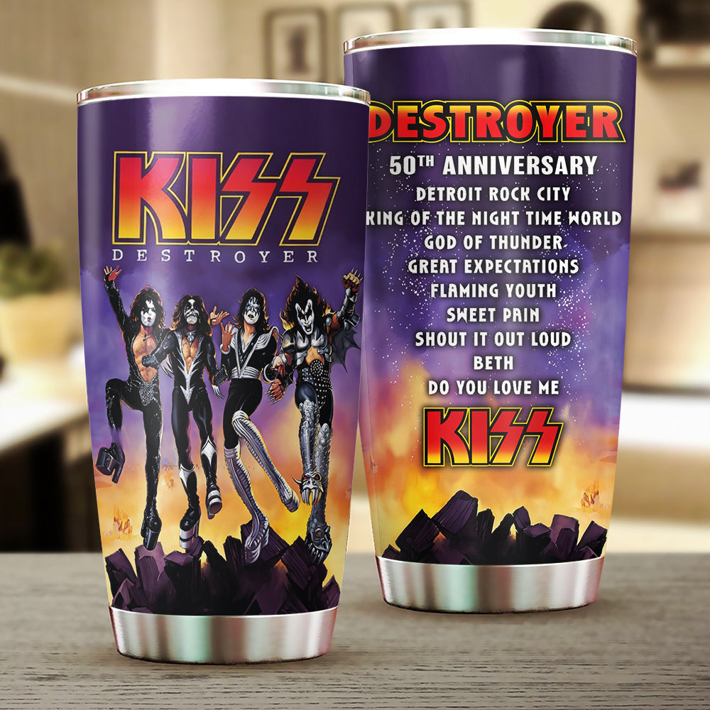 KISS Destroyer 50th Anniversary 2026 Tumbler Cup – TMTHU4726
