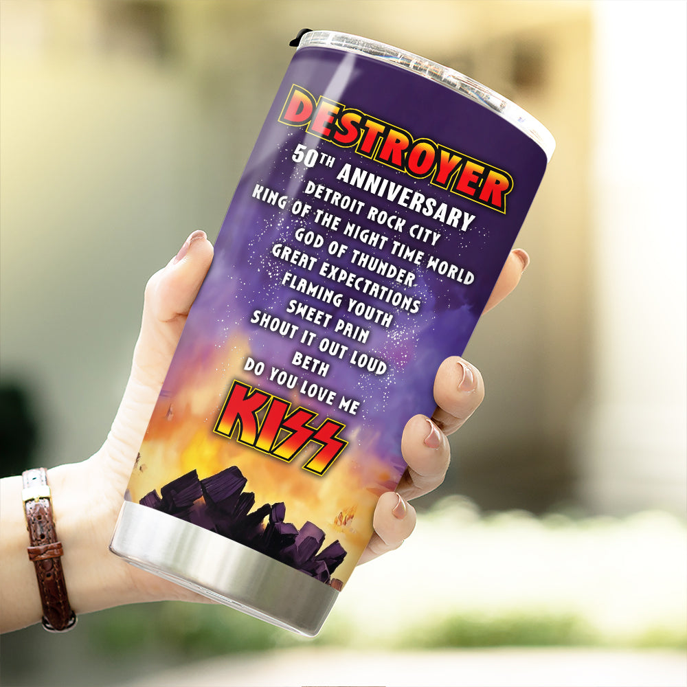 KISS Destroyer 50th Anniversary 2026 Tumbler Cup – TMTHU4726
