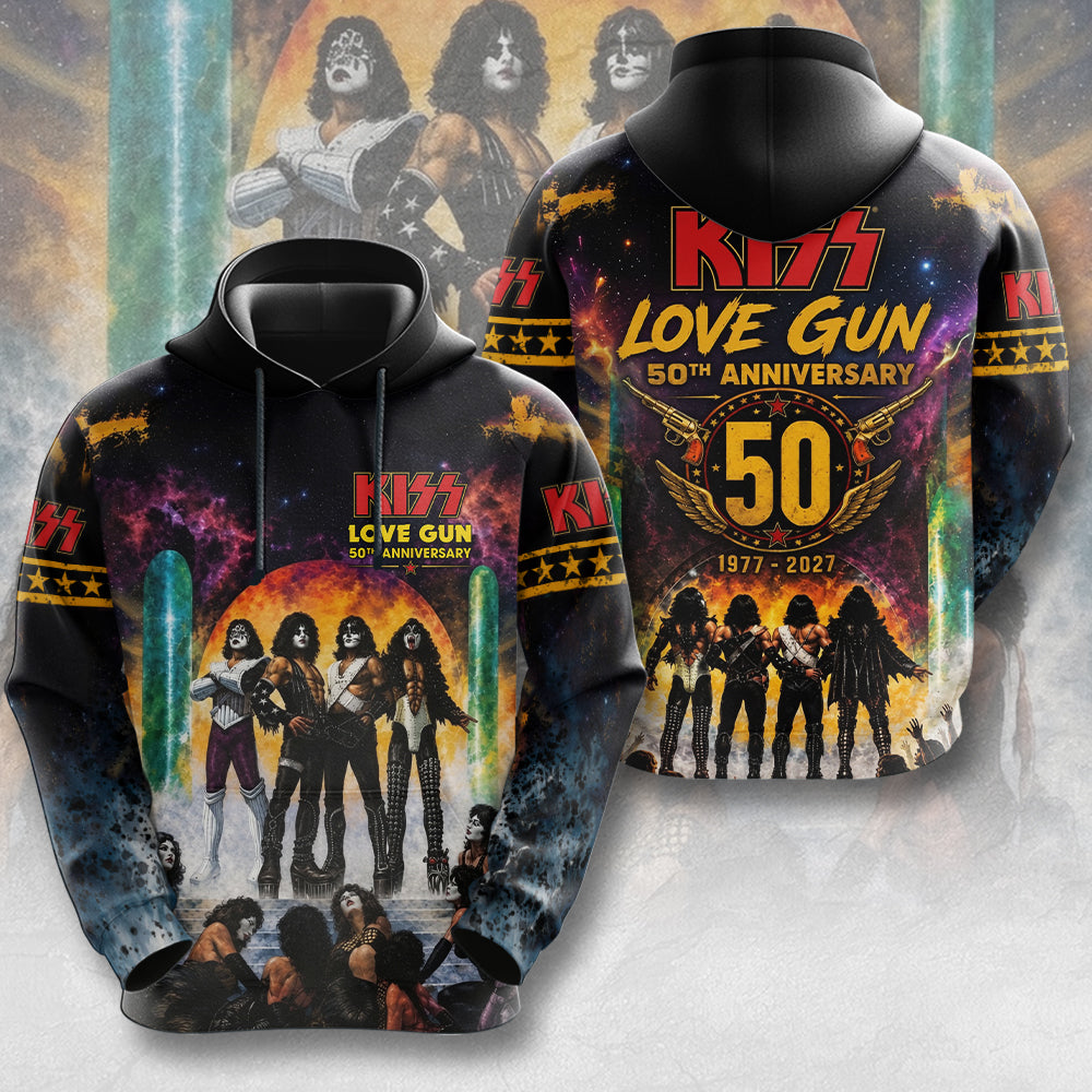 KISS Lovegun 50th Anniversary 3D Apparel – TMTHU7834