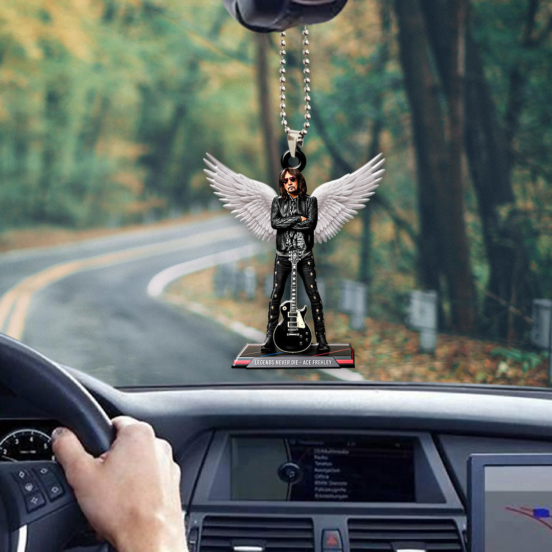 KISS x Ace Frehley Custom shape 2-sided Acrylic Car Ornament – HOATT13991