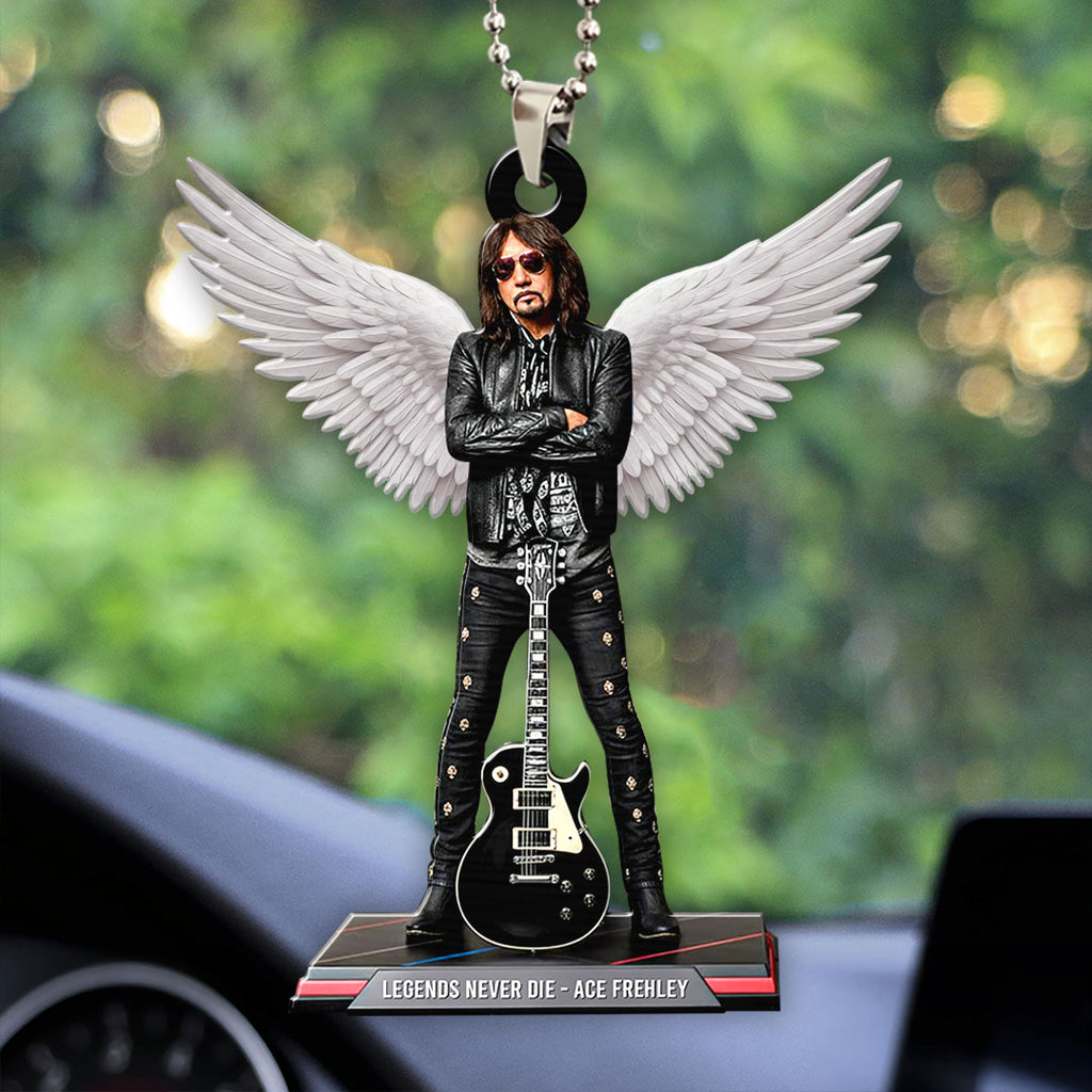 KISS x Ace Frehley Custom shape 2-sided Acrylic Car Ornament – HOATT13991