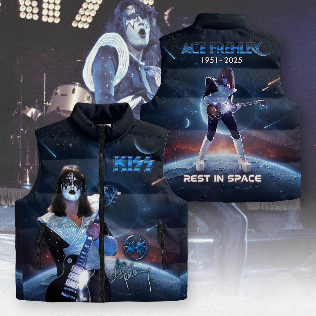 KISS x Ace Frehley 3D Sleeveless Down Jacket – MAITM13609
