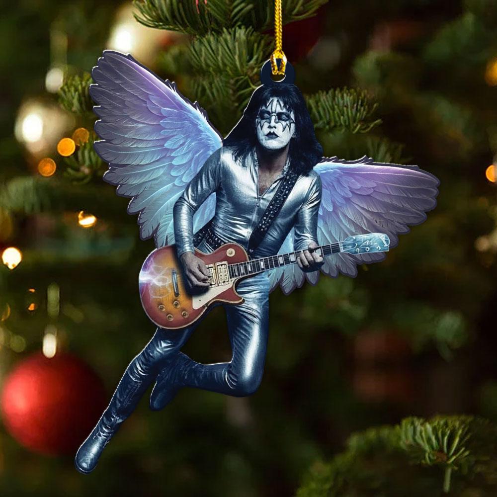 KISS x Ace Frehley Custom Shape 2-sided Acrylic Ornament – MAITM13815
