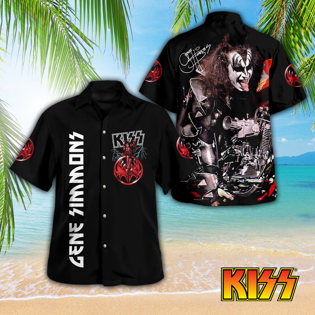 KISS 3D Hawaiian Apparel – GNE 3201